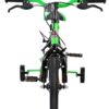 Volare Strike Kinderfahrrad - Jungen - 12 Zoll - Schwarz/Grün - Zwei Handbremsen