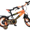 Volare Strike Kinderfahrrad - Jungen - 12 Zoll - Schwarz-Orange - Zwei Handbremsen