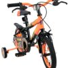 Volare Strike Kinderfahrrad - Jungen - 12 Zoll - Schwarz-Orange - Zwei Handbremsen
