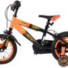 Volare Strike Kinderfahrrad - Jungen - 12 Zoll - Schwarz-Orange - Zwei Handbremsen