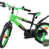 Volare Strike Kinderfahrrad - Jungen - 14 Zoll - Schwarz Grün