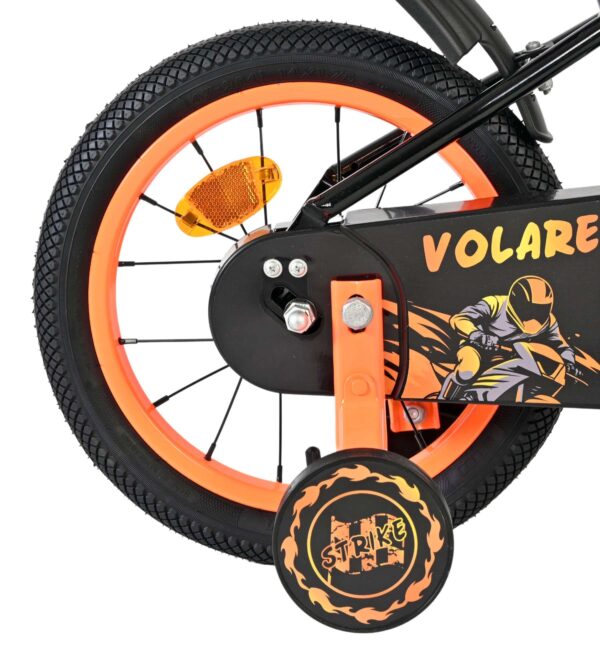 Volare Strike Kinderfahrrad - Jungen - 14 Zoll - Schwarz Orange