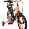 Volare Strike Kinderfahrrad - Jungen - 14 Zoll - Schwarz Orange