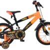 Volare Strike Kinderfahrrad - Jungen - 14 Zoll - Schwarz Orange