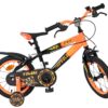 Volare Strike Kinderfahrrad - Jungen - 14 Zoll - Schwarz-Orange - Zwei Handbremsen