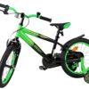 Volare Strike Kinderfahrrad - Jungen - 16 Zoll - Schwarz Grün