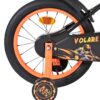 Volare Strike Kinderfahrrad - Jungen - 16 Zoll - Schwarz Orange