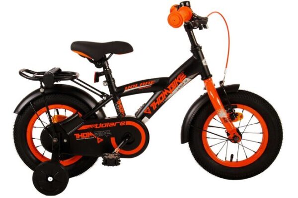 Volare Thombike Kinderfahrrad – Jungen – 12 Zoll – Schwarz Orange