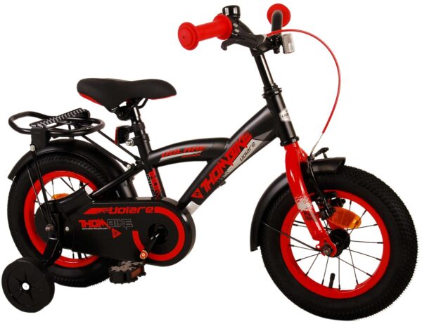 Volare Thombike Kinderfahrrad – Jungen – 12 Zoll – Schwarz Rot 2