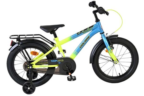 Volare Thombike Kinderfahrrad – Jungen – 16 Zoll – Blau-Gelb