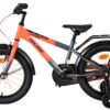 Volare Thombike Kinderfahrrad – Jungen – 16 Zoll – Orange-Grau