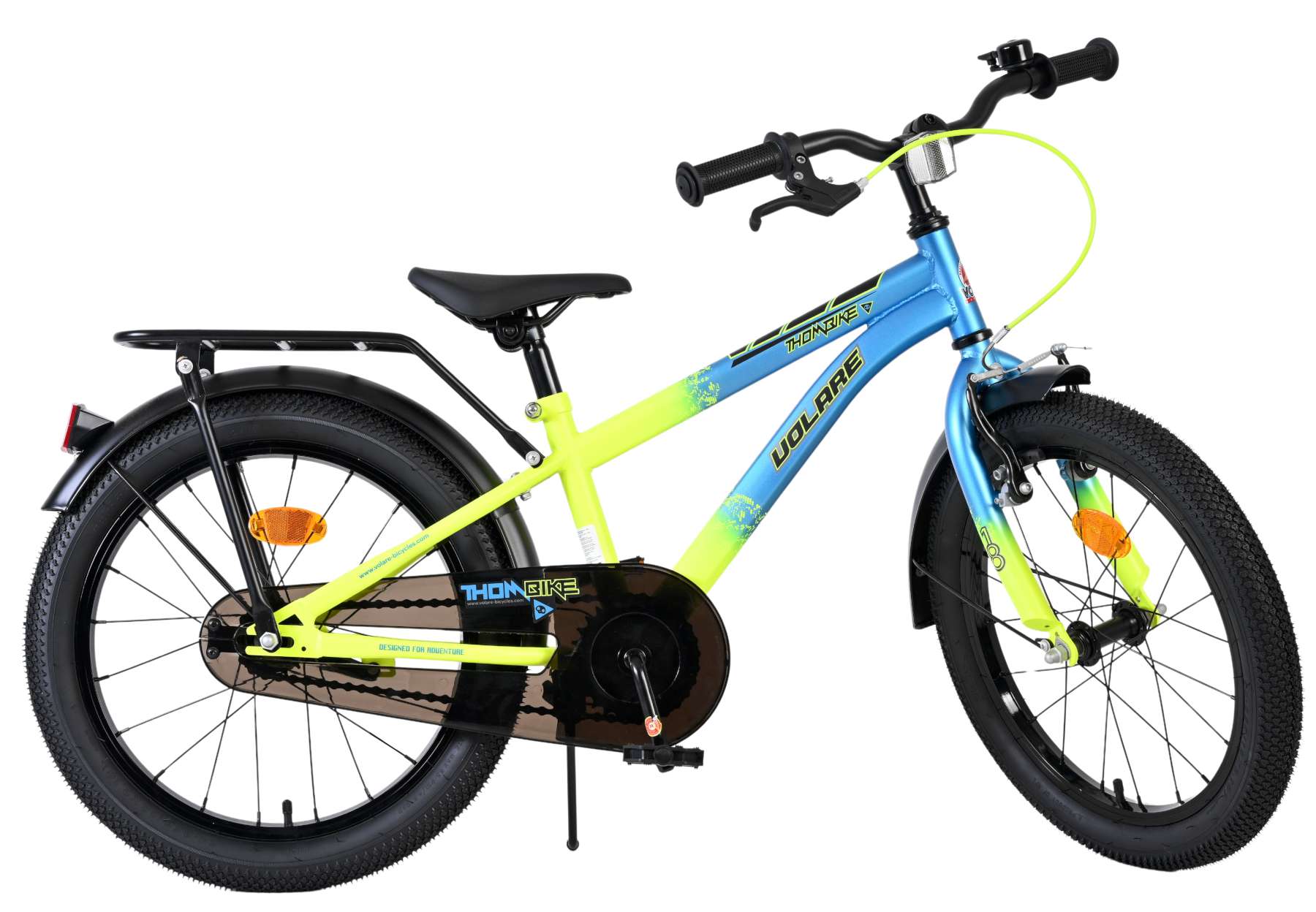 Volare Thombike Kinderfahrrad – Jungen – 18 Zoll – Blau-Gelb