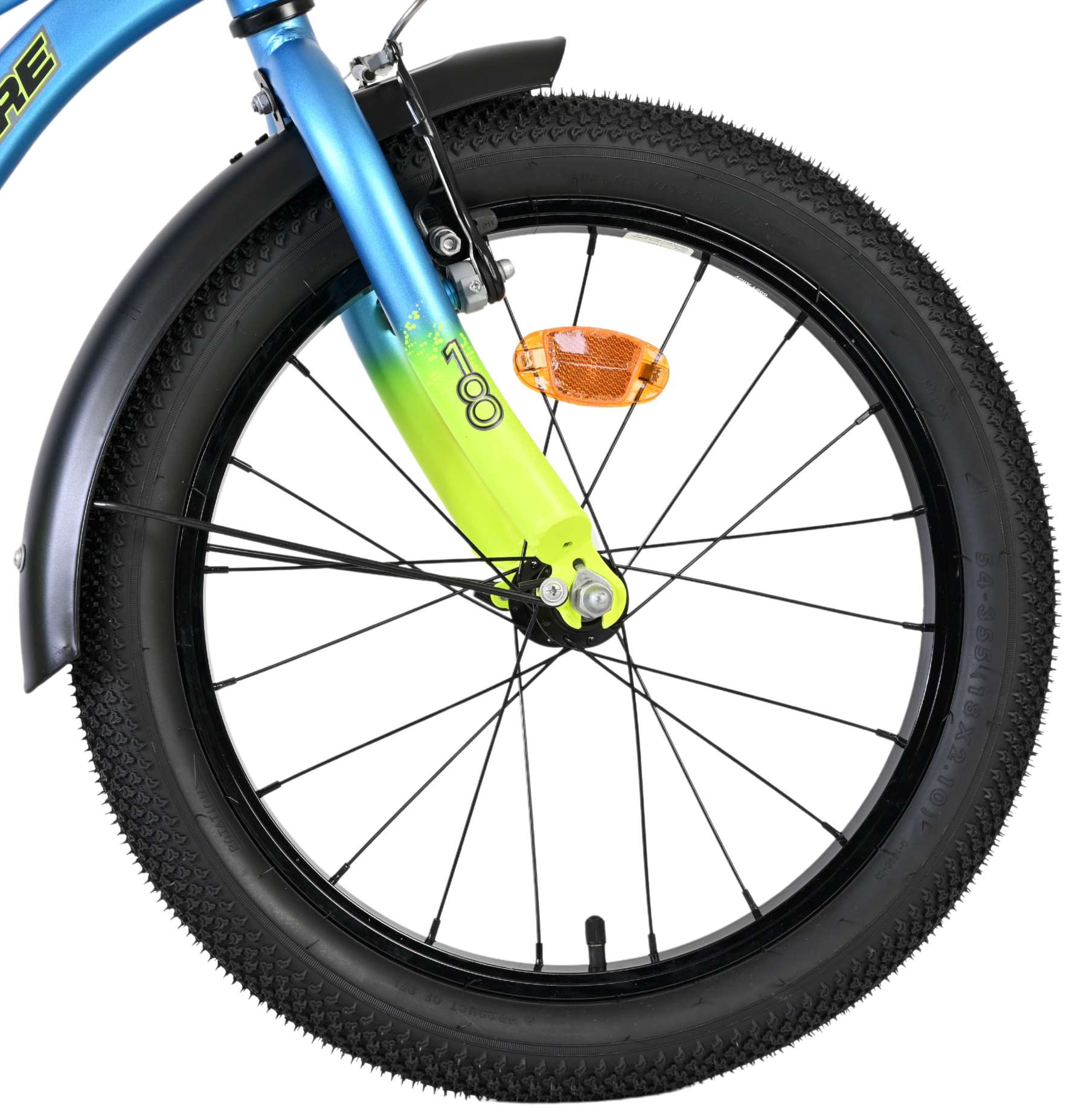 Volare Thombike Kinderfahrrad – Jungen – 18 Zoll – Blau-Gelb