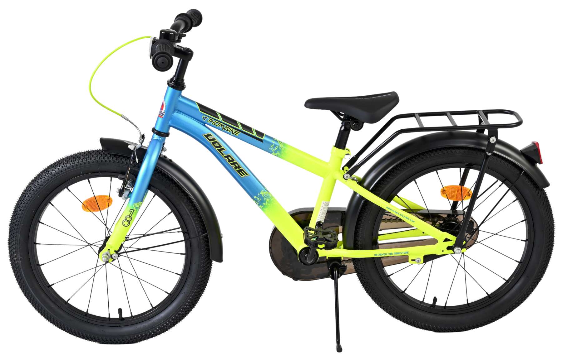 Volare Thombike Kinderfahrrad – Jungen – 18 Zoll – Blau-Gelb