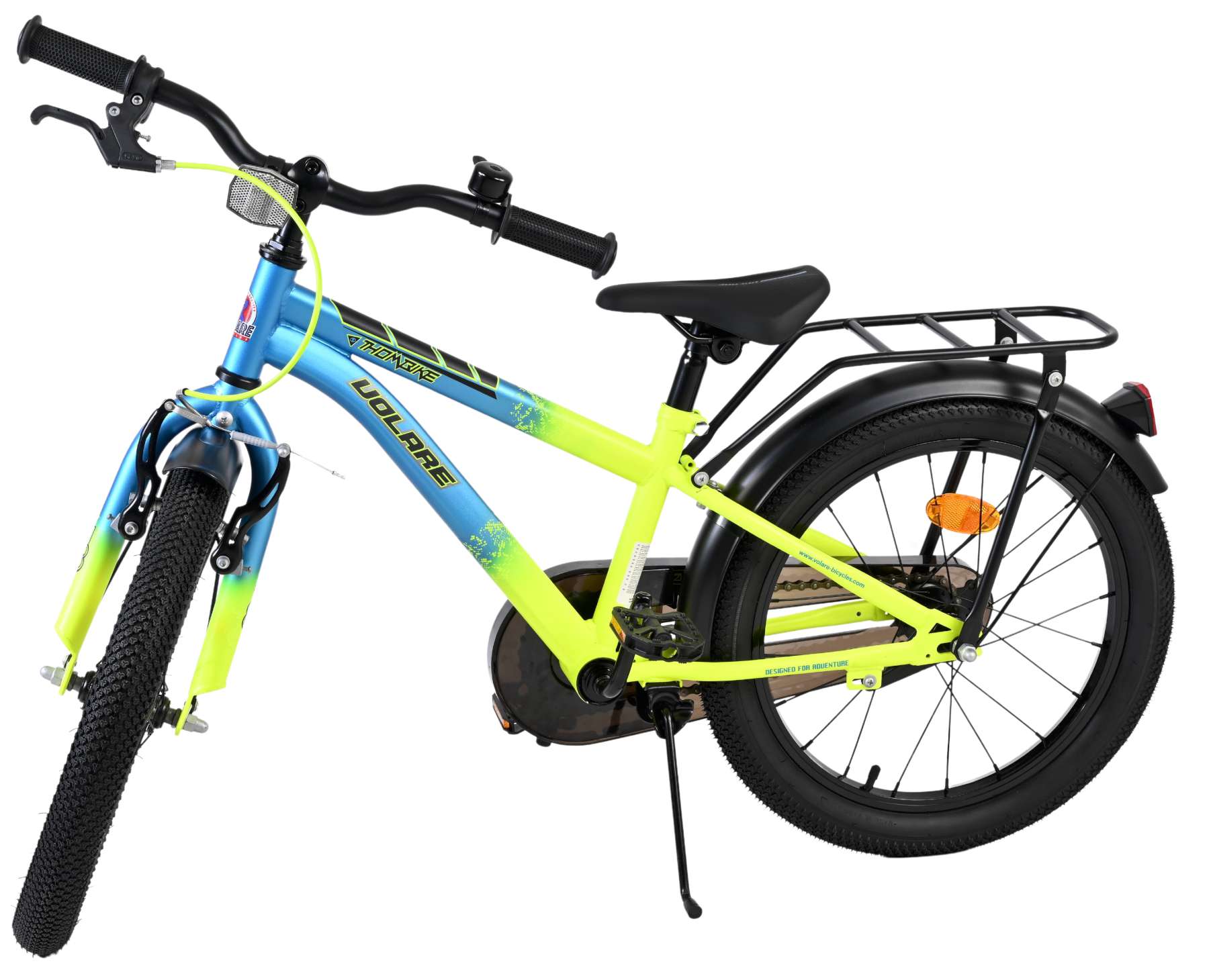 Volare Thombike Kinderfahrrad – Jungen – 18 Zoll – Blau-Gelb