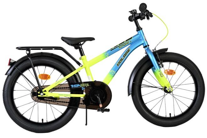 Volare Thombike Kinderfahrrad – Jungen – 18 Zoll – Blau-Gelb