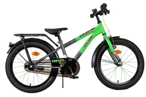 Volare Thombike Kinderfahrrad – Jungen – 18 Zoll – Grün-Grau