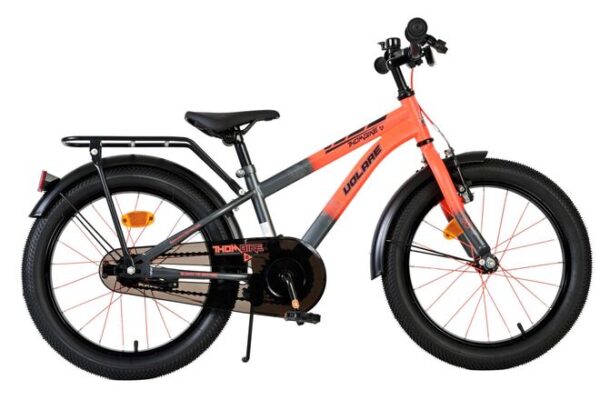 Volare Thombike Kinderfahrrad – Jungen – 18 Zoll – Orange-Grau