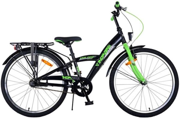 Volare Thombike Kinderfahrrad – Jungen – 24 Zoll – Grün Schwarz – 3 Gänge