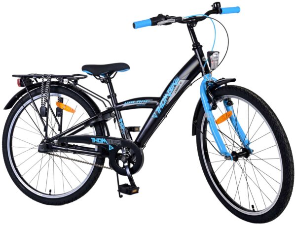 Volare Thombike Kinderfahrrad – Jungen – 24 Zoll – Schwarz Blau – 3 Gänge 2