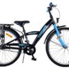 Volare Thombike Kinderfahrrad – Jungen – 24 Zoll – Schwarz Blau – 3 Gänge
