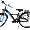 Volare Thombike Kinderfahrrad – Jungen – 26 Zoll – Schwarz Blau – 3 Gänge 10
