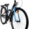 Volare Thombike Kinderfahrrad – Jungen – 26 Zoll – Schwarz Blau – 3 Gänge 7