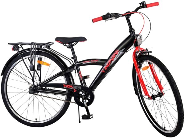 Volare Thombike Kinderfahrrad – Jungen – 26 Zoll – Schwarz Rot – 3 Gänge 2