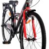 Volare Thombike Kinderfahrrad – Jungen – 26 Zoll – Schwarz Rot – 3 Gänge 7