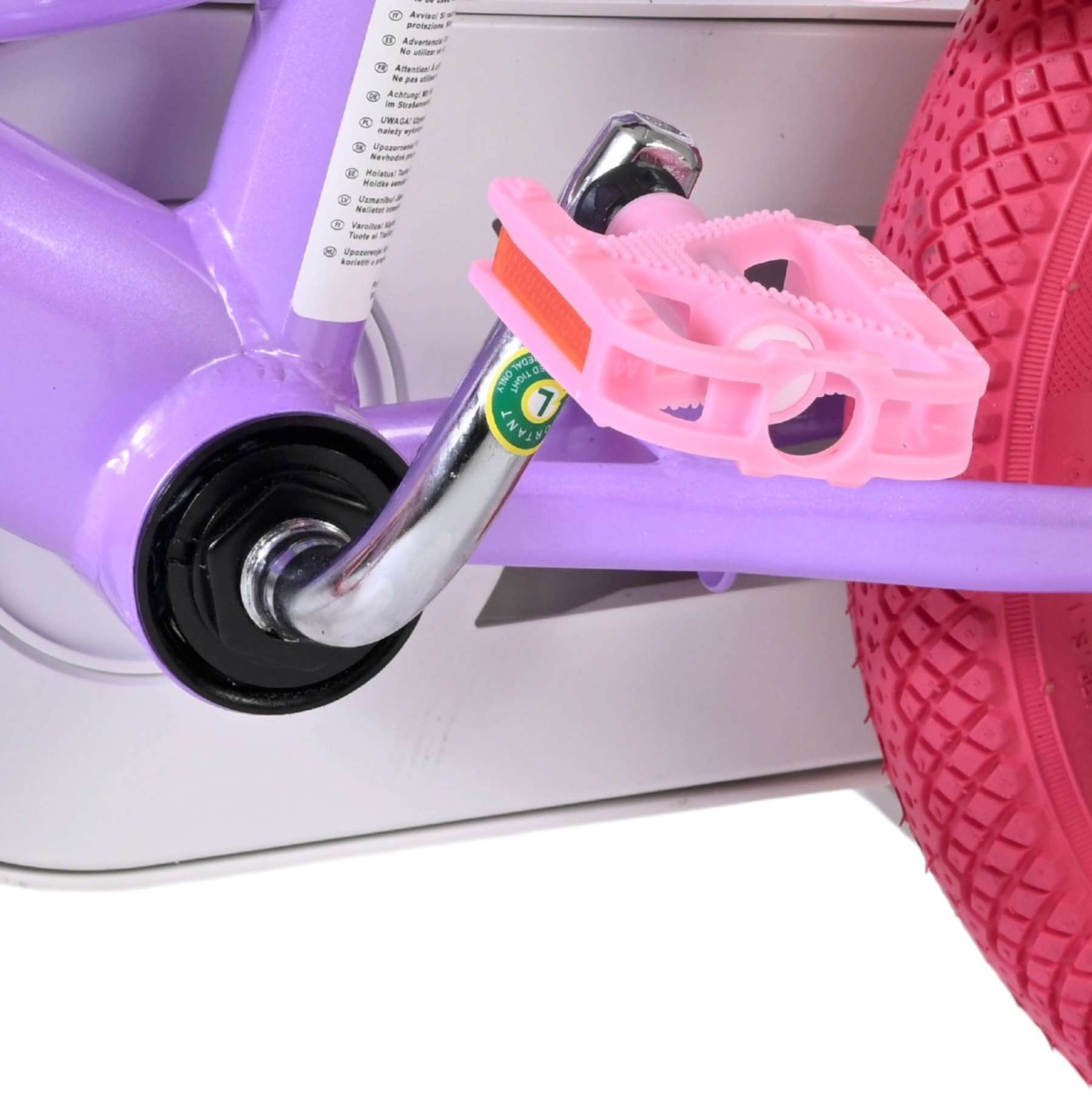 Volare Unicorn Kinderfahrrad – Mädchen – 12 Zoll – Lila