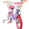Volare Unicorn Kinderfahrrad - Mädchen - 12 Zoll - Lila - Zwei Handbremsen