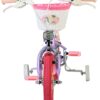 Volare Unicorn Kinderfahrrad - Mädchen - 12 Zoll - Lila - Zwei Handbremsen