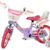 Volare Unicorn Kinderfahrrad - Mädchen - 12 Zoll - Lila - Zwei Handbremsen