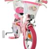 Volare Unicorn Kinderfahrrad - Mädchen - 12 Zoll - Rosa - Zwei Handbremsen