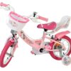 Volare Unicorn Kinderfahrrad - Mädchen - 12 Zoll - Rosa - Zwei Handbremsen