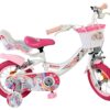 Volare Unicorn Kinderfahrrad - Mädchen - 12 Zoll - Weiß - Zwei Handbremsen
