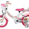 Volare Unicorn Kinderfahrrad - Mädchen - 12 Zoll - Weiß - Zwei Handbremsen