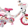 Volare Unicorn Kinderfahrrad - Mädchen - 12 Zoll - Weiß - Zwei Handbremsen
