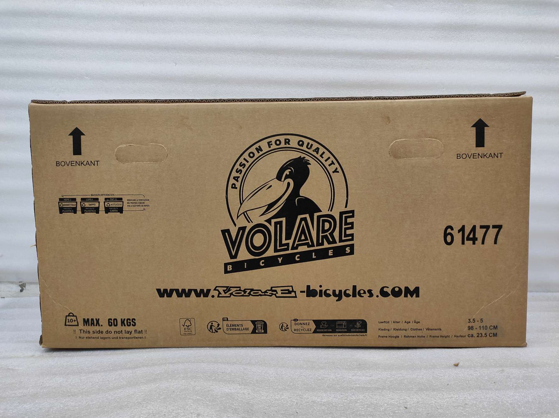 Volare Unicorn Kinderfahrrad - Mädchen - 14 Zoll - Grün - Zwei Handbremsen