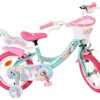Volare Unicorn Kinderfahrrad - Mädchen - 14 Zoll - Grün - Zwei Handbremsen