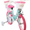 Volare Unicorn Kinderfahrrad - Mädchen - 14 Zoll - Grün - Zwei Handbremsen