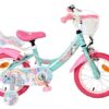 Volare Unicorn Kinderfahrrad - Mädchen - 14 Zoll - Grün - Zwei Handbremsen