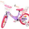 Volare Unicorn Kinderfahrrad – Mädchen – 14 Zoll – Lila