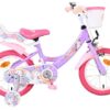 Volare Unicorn Kinderfahrrad – Mädchen – 14 Zoll – Lila