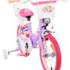 Volare Unicorn Kinderfahrrad - Mädchen - 14 Zoll - Lila - Zwei Handbremsen