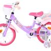 Volare Unicorn Kinderfahrrad - Mädchen - 14 Zoll - Lila - Zwei Handbremsen