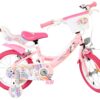 Volare Unicorn Kinderfahrrad - Mädchen - 14 Zoll - Rosa - Zwei Handbremsen