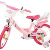 Volare Unicorn Kinderfahrrad - Mädchen - 14 Zoll - Rosa - Zwei Handbremsen