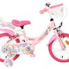 Volare Unicorn Kinderfahrrad - Mädchen - 14 Zoll - Rosa - Zwei Handbremsen