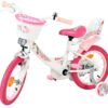 Volare Unicorn Kinderfahrrad – Mädchen – 14 Zoll – Weiß